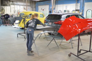 collision repair services being performed in morrisville pa